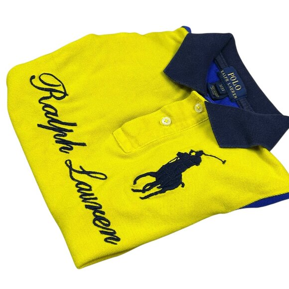 Polo Ralph Lauren Boys Color Block Multi Color Big Polo Pony 3T GUC - Picture 1 of 7